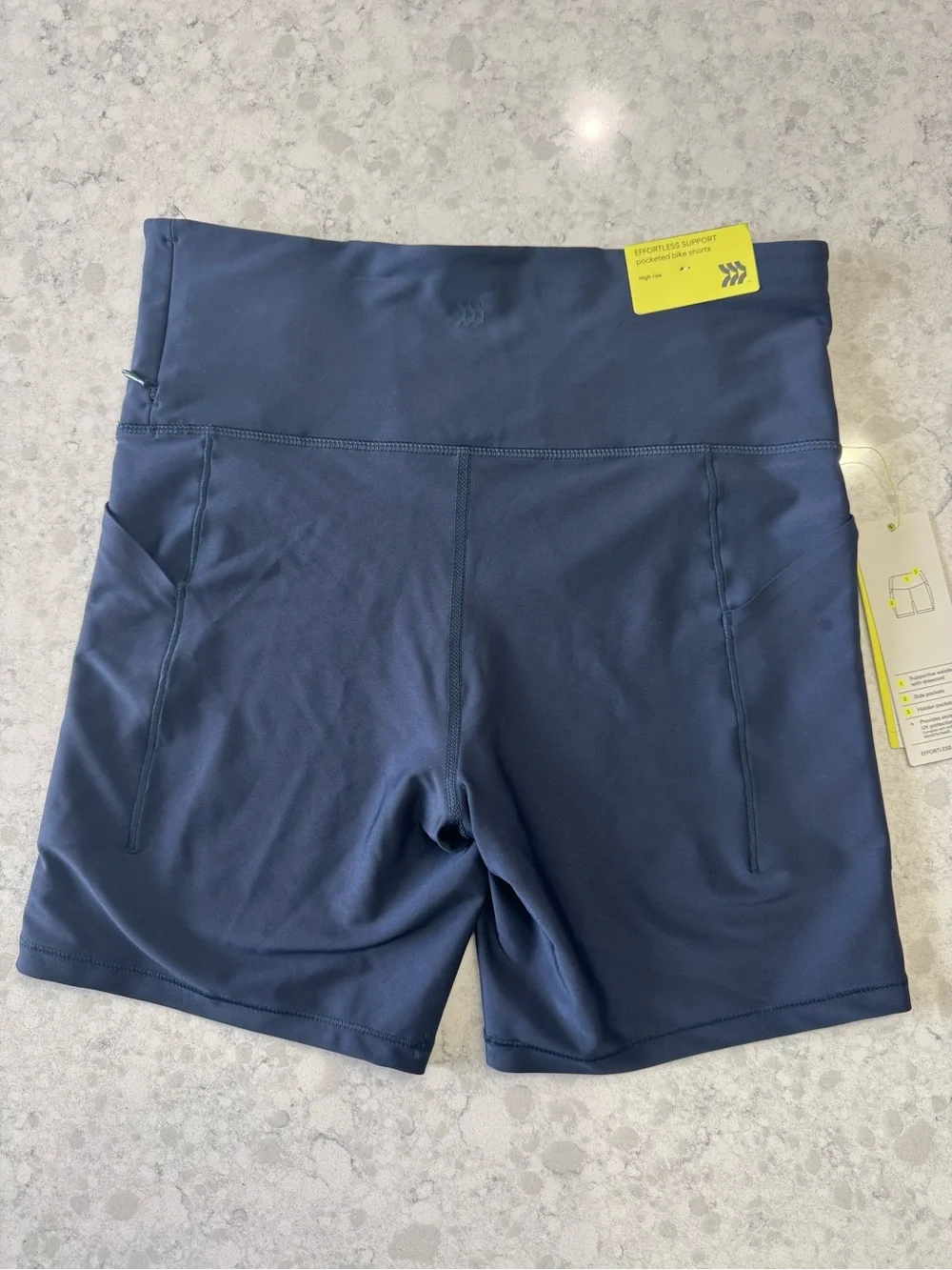 all in motion Navy High-Rise Bike Shorts